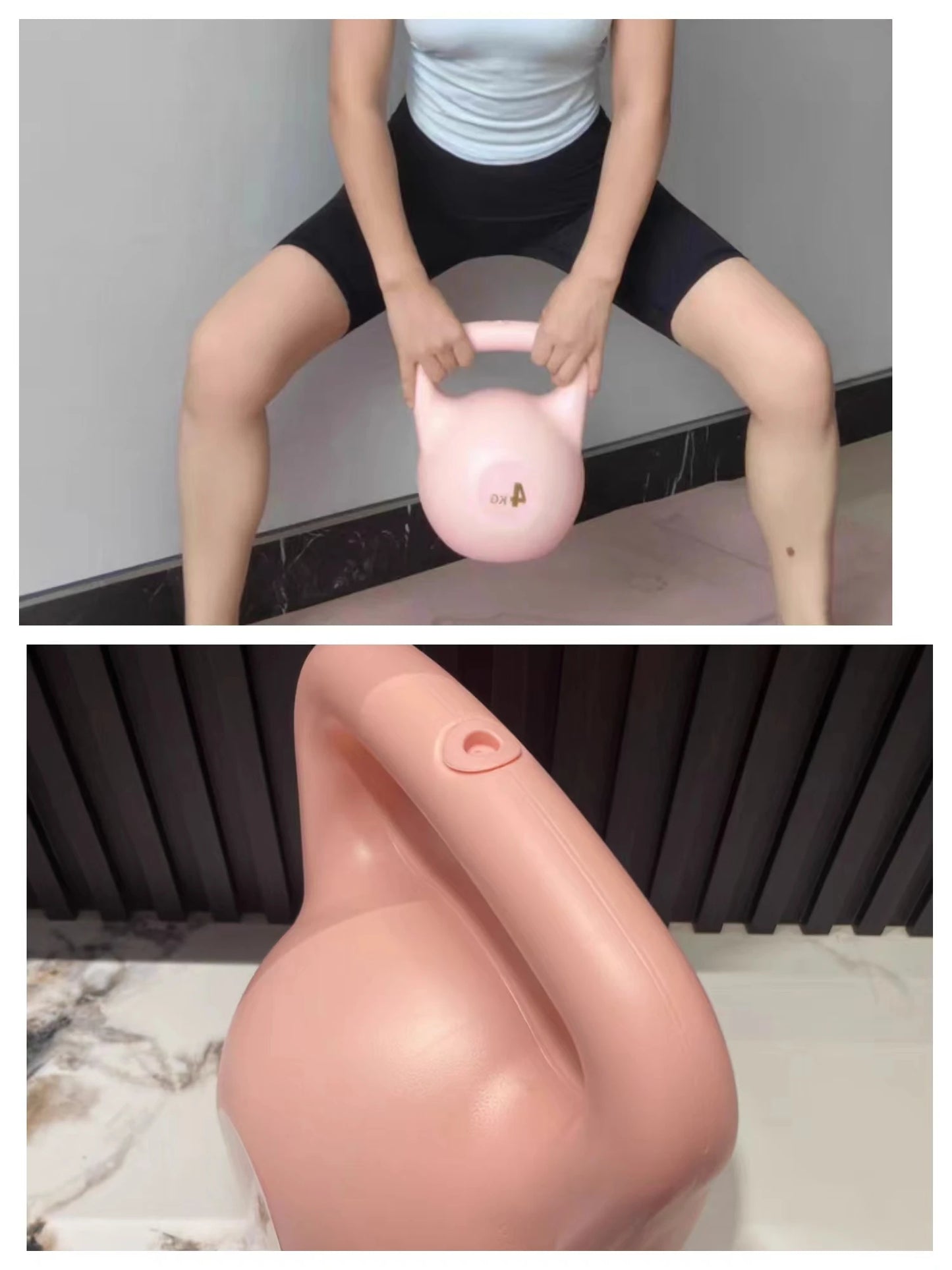 Adjustable Dumbbell Home Fitness Gym Exercise Equipment 2/4/6/8kg Water Kettlebell Squat Trainer Tool for Training Buttock