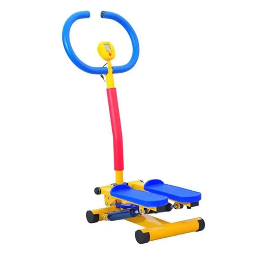 5-in-1 Indoor Gym Fitness Set – Airwalker + Twister Stepper + Rower Bike + Junior Treadmill  Weight Bench