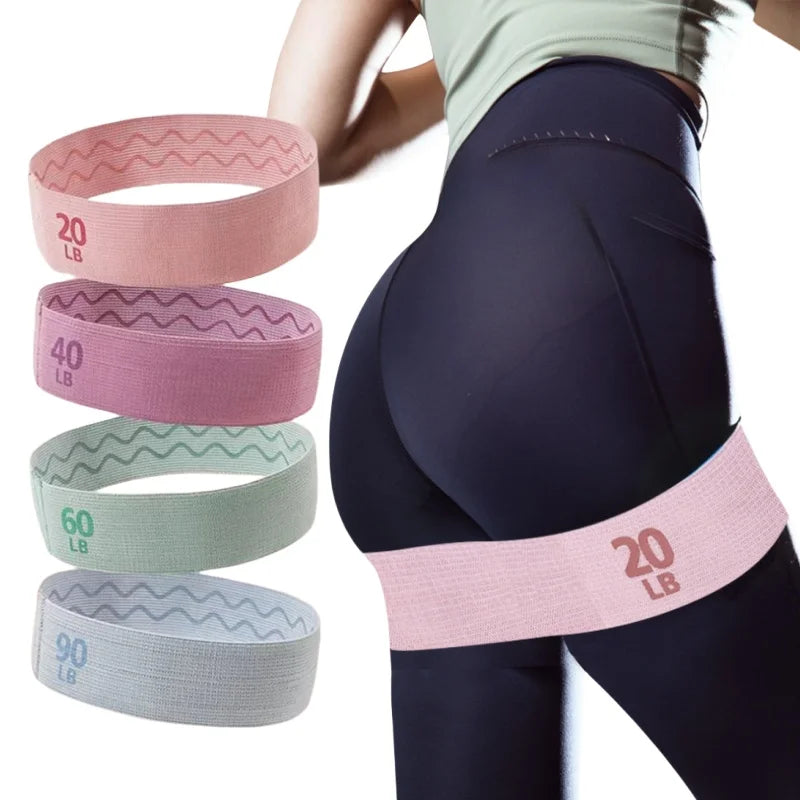 2025 Fabric Elastic Bands Fitness Resistance Bands Yoga Pilates Hip Circle Expander Bands Gym Training Home Workout Equipment