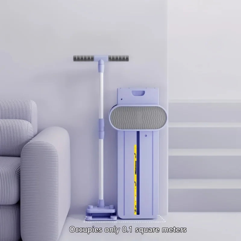 5-in-1 multifunctional fitness board with handle and pulley - purple trainer, non electric portable home fitness equipment,