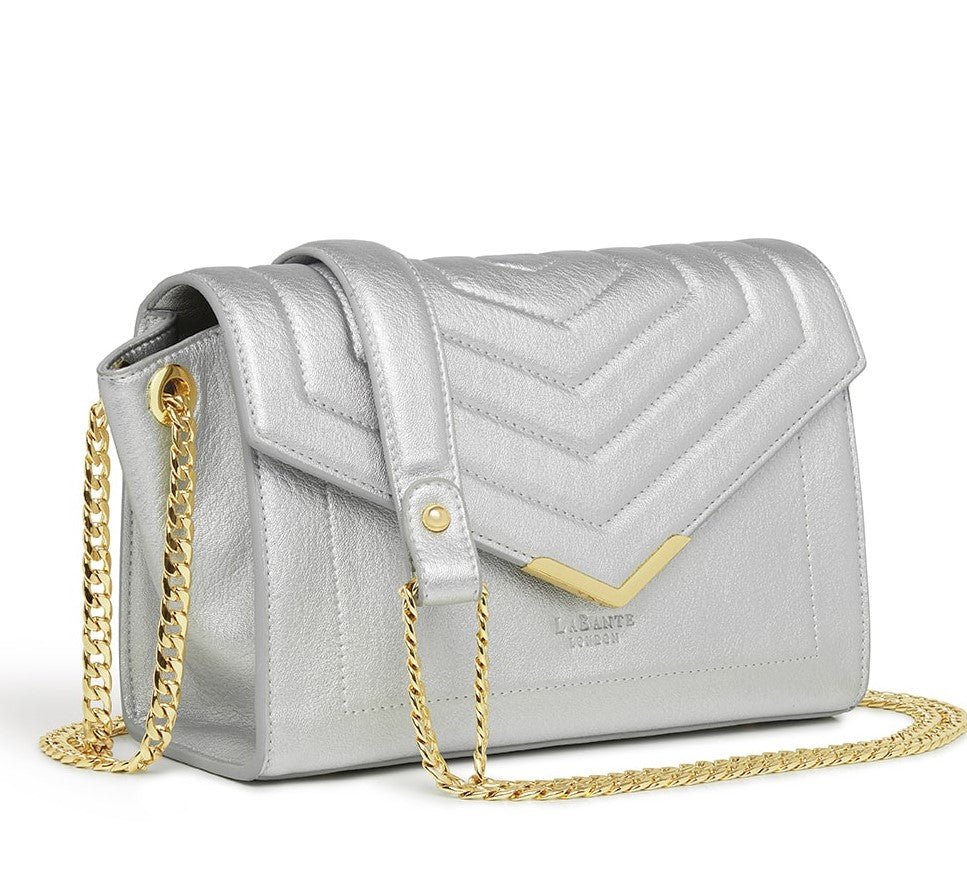 Kensington Silver Vegan Cross - Body Bag - Step All Wise