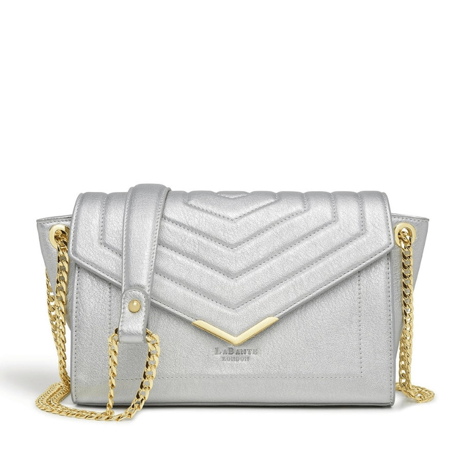 Kensington Silver Vegan Cross - Body Bag - Step All Wise