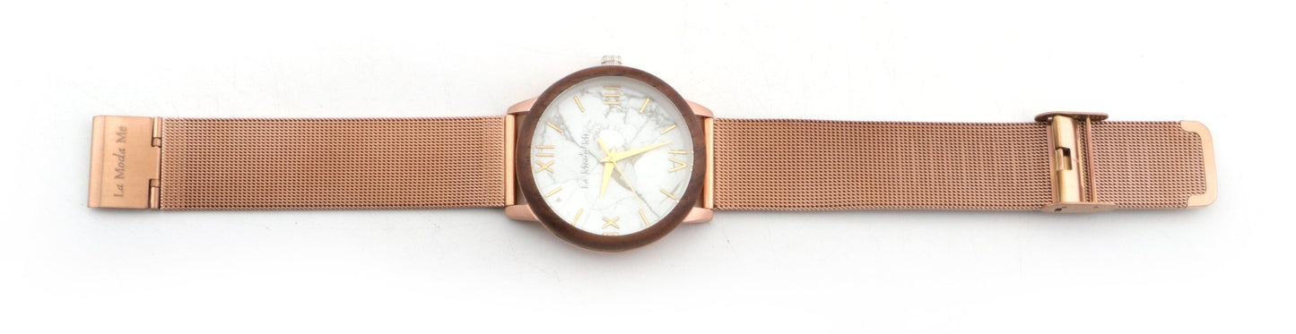 Watch Aurora Rose, elegant, rosegold color, luxury look, feminin - Step All Wise