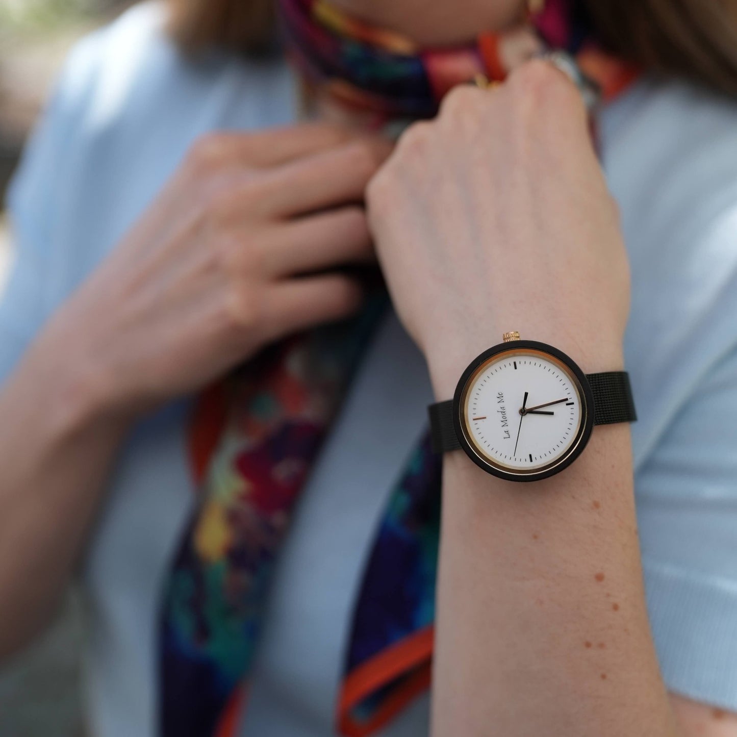 Watch Lumin ron, black, elegant, minimalistic - Step All Wise