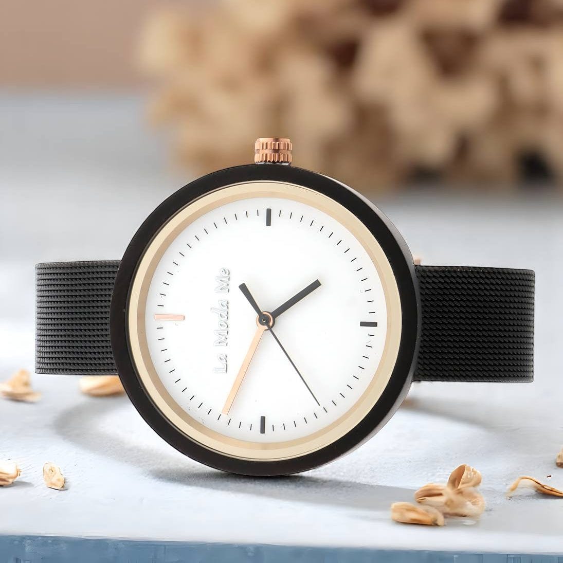 Watch Lumin ron, black, elegant, minimalistic - Step All Wise